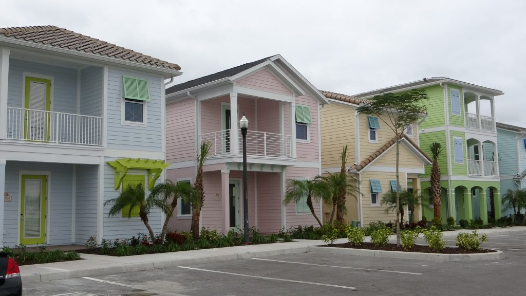 Margaritaville Multi Color Homes. Resort Cottages for Sale in Kissimmee Orlando. 3 different models shown. RIch Noto Realtor