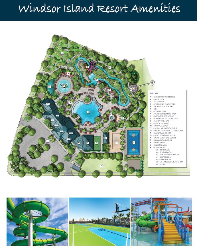 Windsor Island Resort Amenities Map