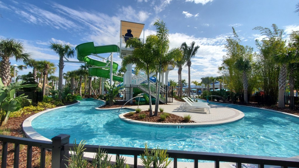 Windsor island Resort lazy river and Water Slide