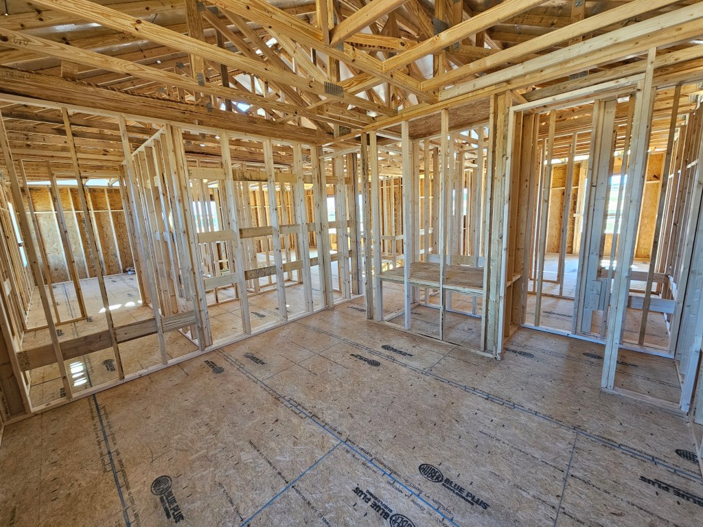 House framing stage interior